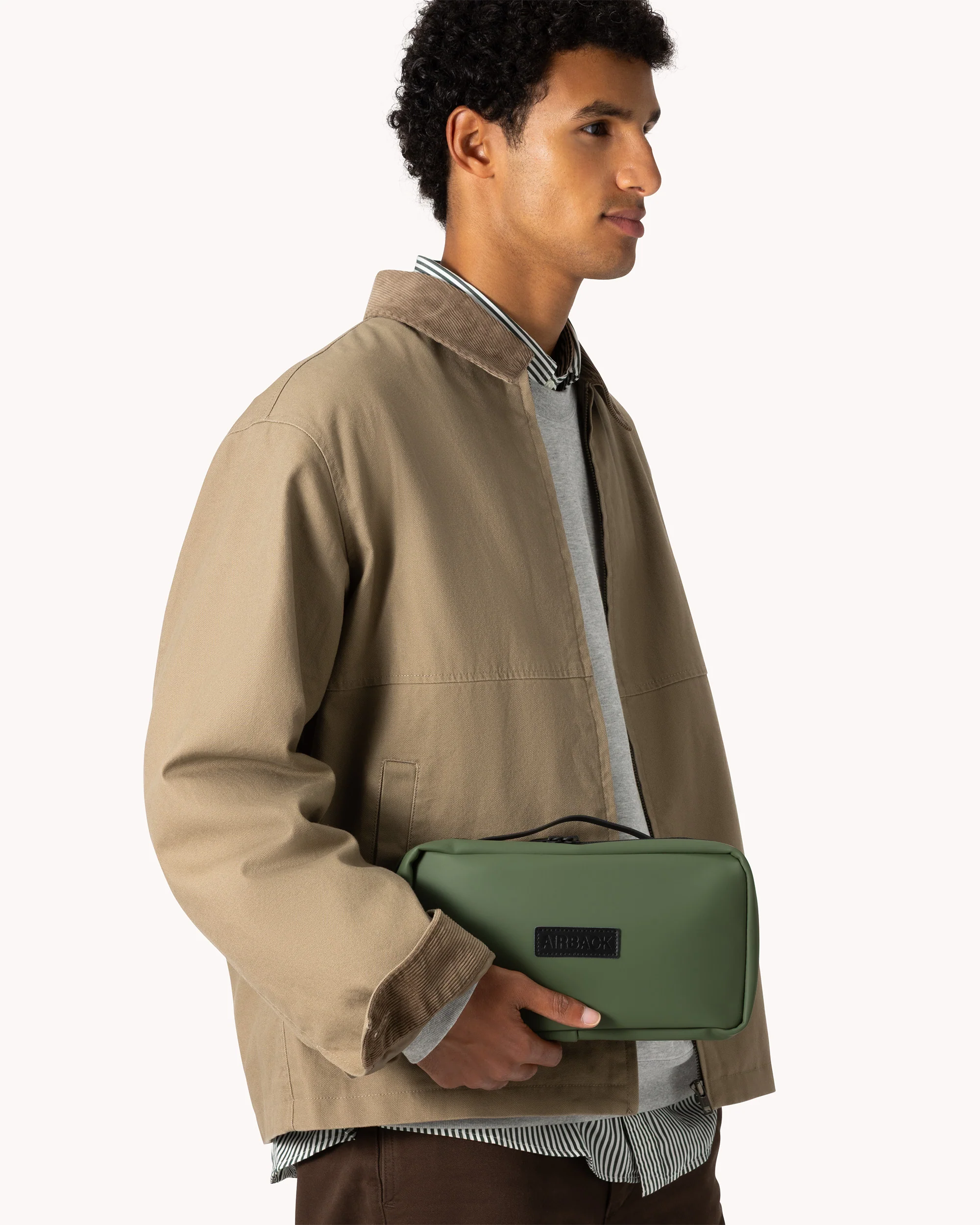 Toiletry Bag - Olive Green - Image 4